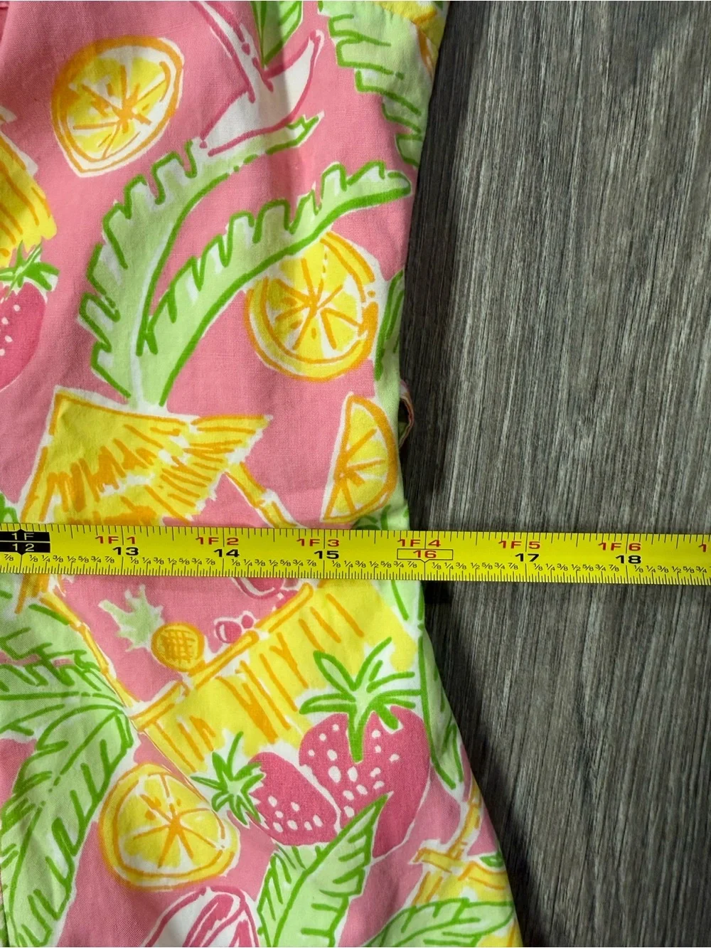 Lilly Pulitzer Pink Cocktail Tiki Print Sleeveless Shirt Dress 4 Cotton Preppy - Picture 5 of 11